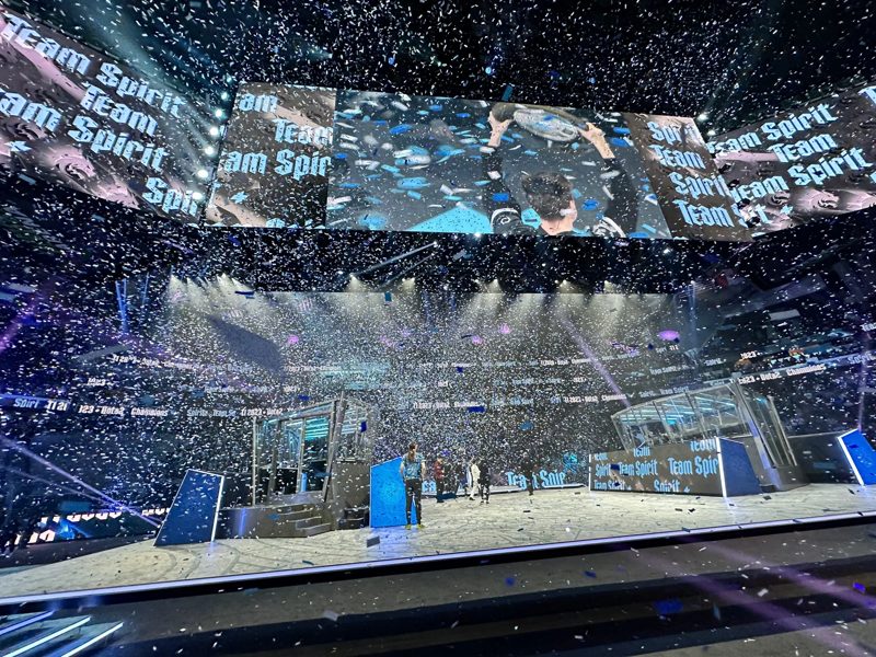 The Dota 2 arena and audience at The International 12
